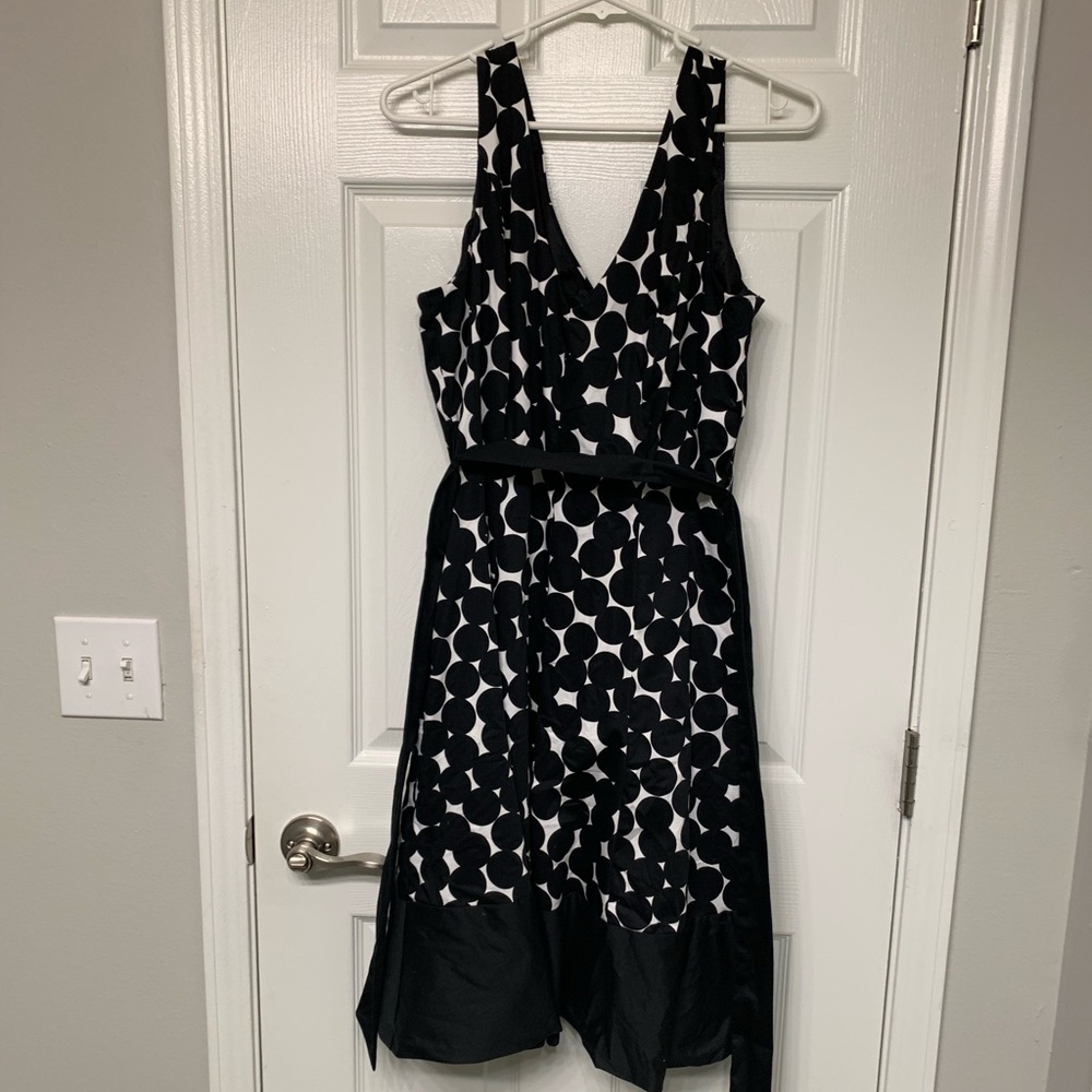 Black and White Polkadot Dress